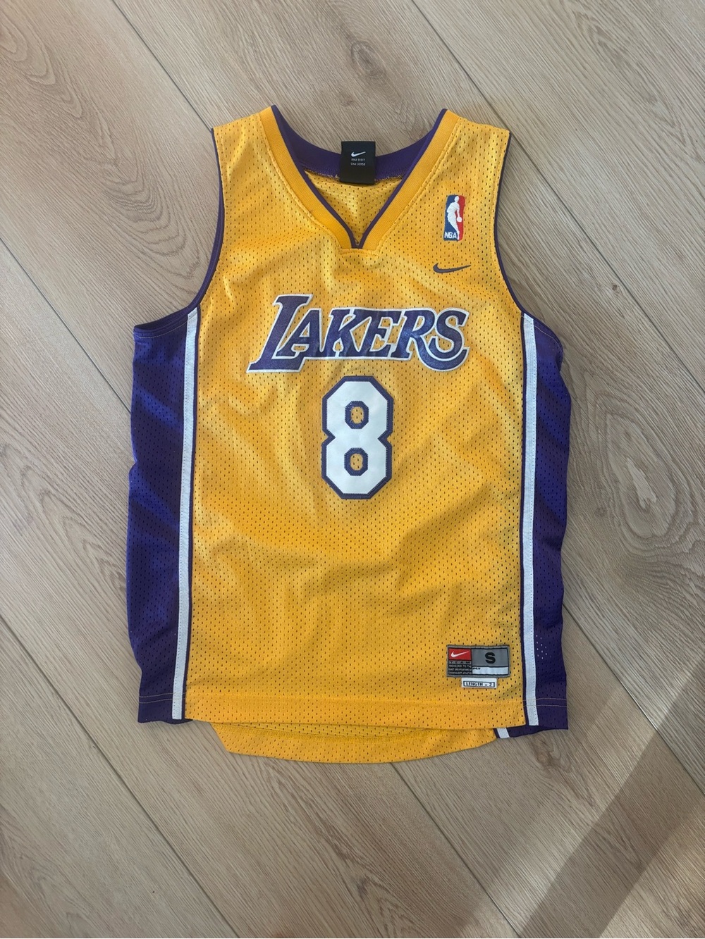 Nike Kids Yellow Mesh Athletic Jersey